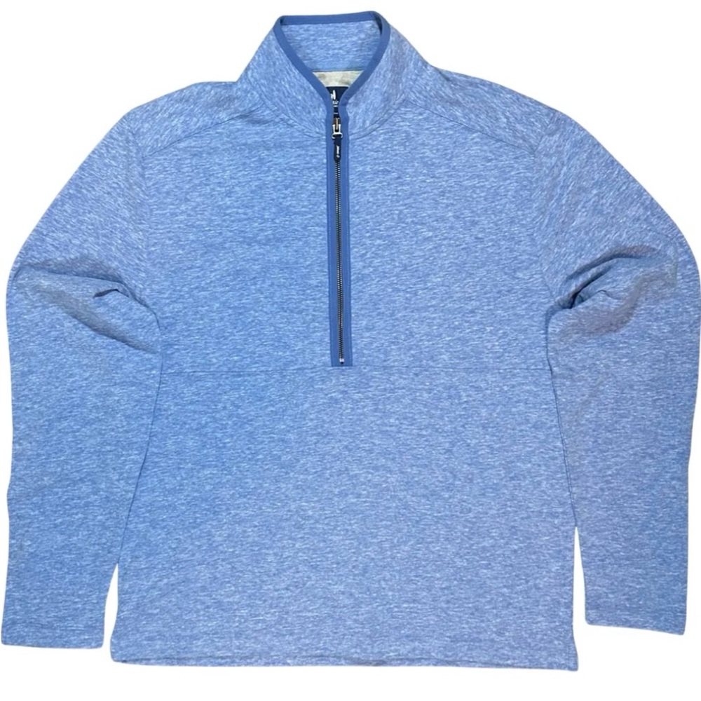 Johnnie-O Laguna Blue Gately Half-Zip Pullover Sweater NWT Golf Cotton Blend